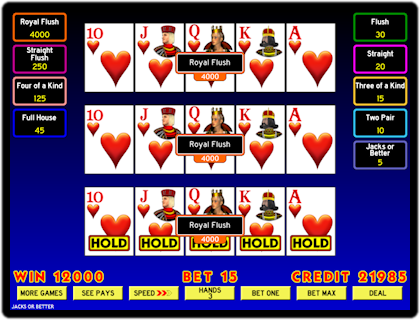 Multi Hand Video Poker